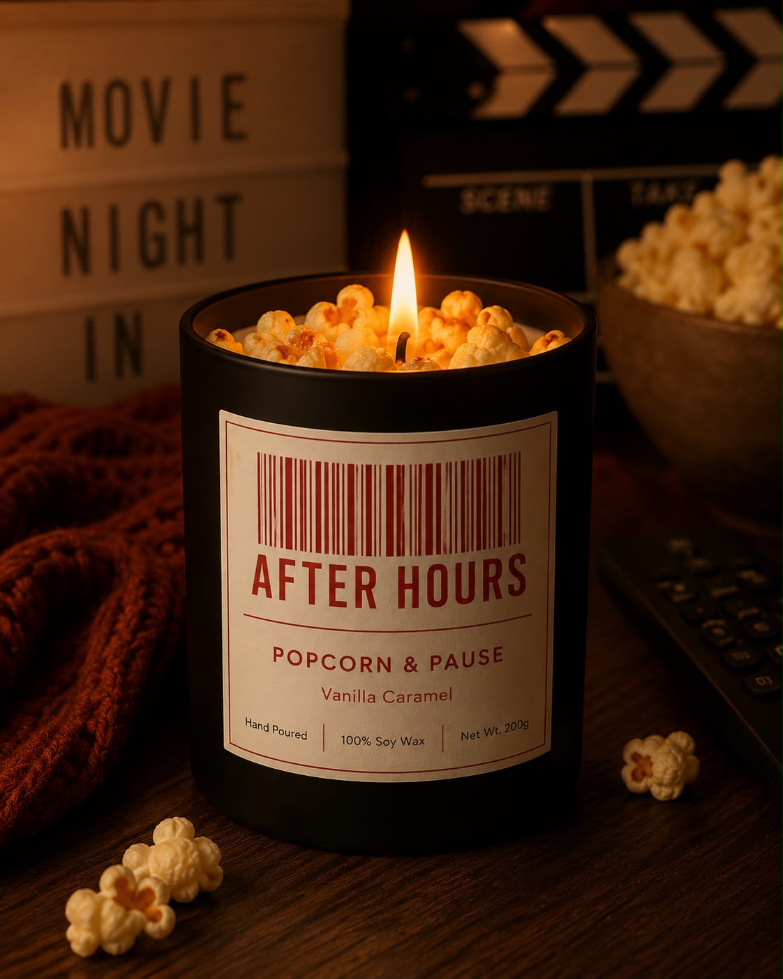Popcorn & Pause - Soy wax in class
